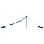 vidaXL Baldachin de plajă cu ancore de nisip, albastru, 304x300 cm vidaXL Baldachin de plajă cu ancore de nisip, albastru, 304x300 cm