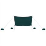 vidaXL Baldachin de plajă cu ancore de nisip, verde, 304x300 cm vidaXL Baldachin de plajă cu ancore de nisip, verde, 304x300 cm