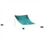 vidaXL Baldachin de plajă cu ancore de nisip, verde, 304x300 cm vidaXL Baldachin de plajă cu ancore de nisip, verde, 304x300 cm