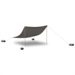 vidaXL Baldachin de plajă cu ancore de nisip, gri, 304x300 cm vidaXL Baldachin de plajă cu ancore de nisip, gri, 304x300 cm