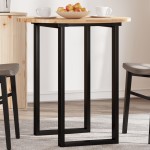 vidaXL Blat de masă rotund, Ø70x2 cm, lemn masiv de acacia vidaXL Blat de masă rotund, Ø70x2 cm, lemn masiv de acacia