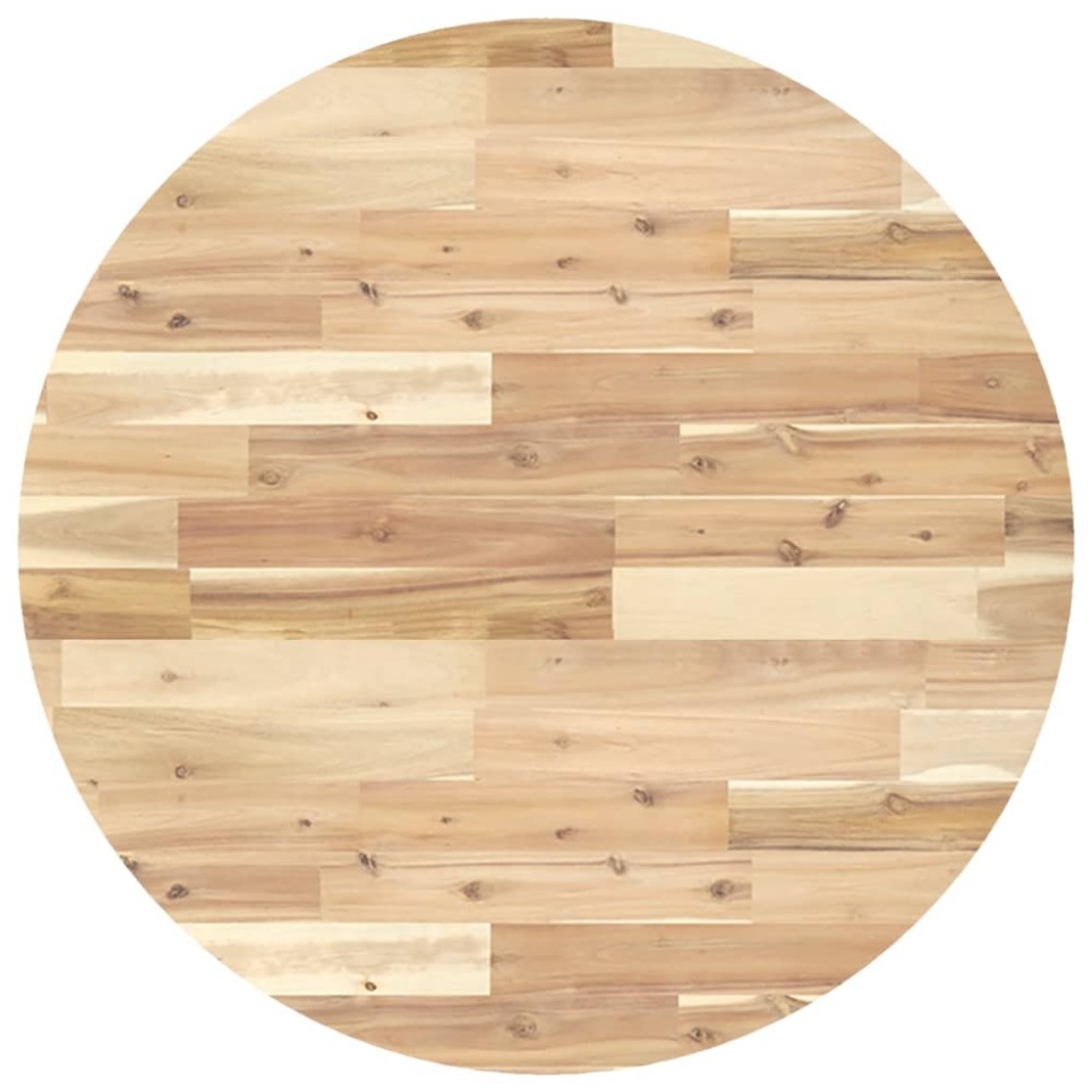 vidaXL Blat de masă rotund, Ø80x2 cm, lemn masiv de acacia