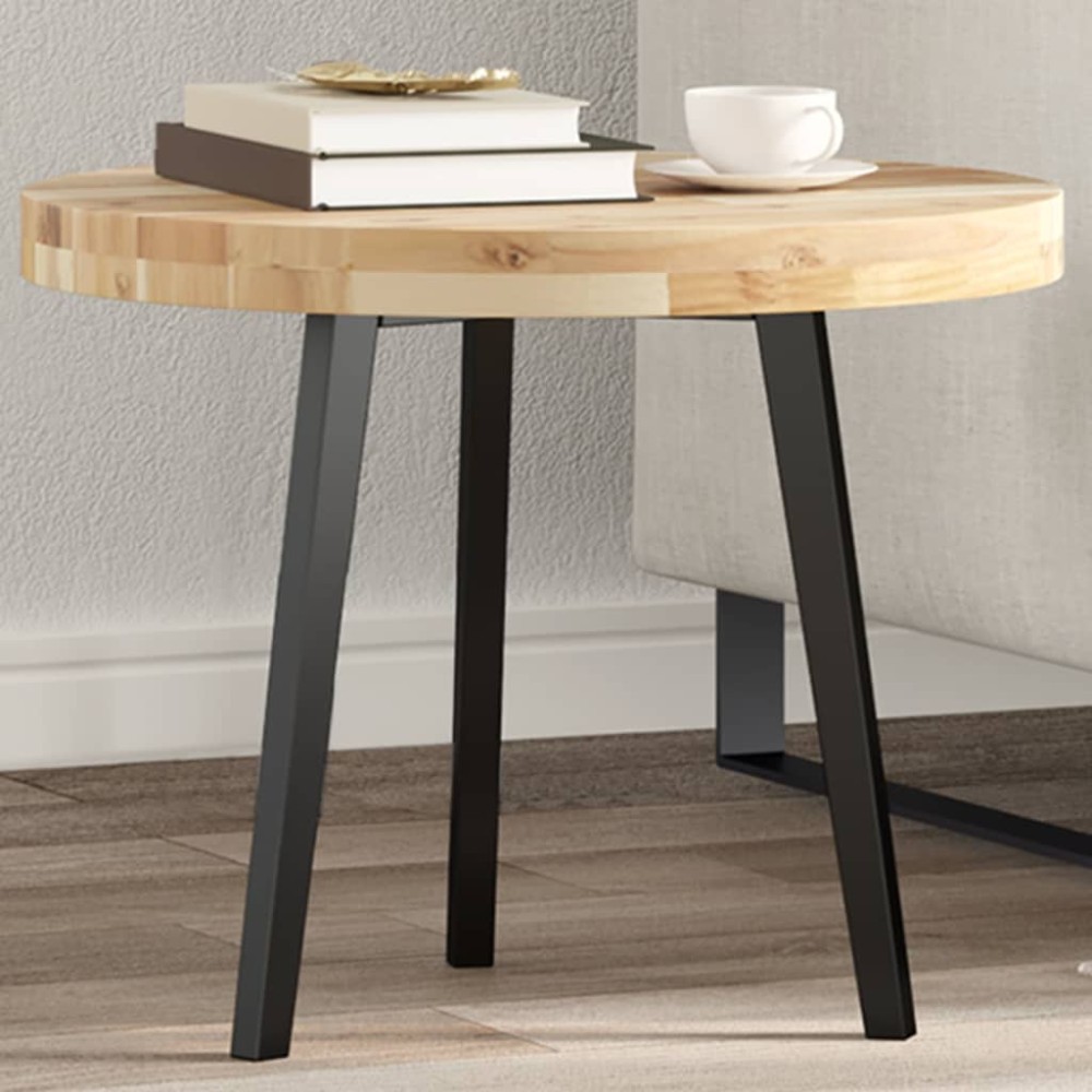 vidaXL Blat de masă rotund, Ø50x4 cm, lemn masiv de acacia