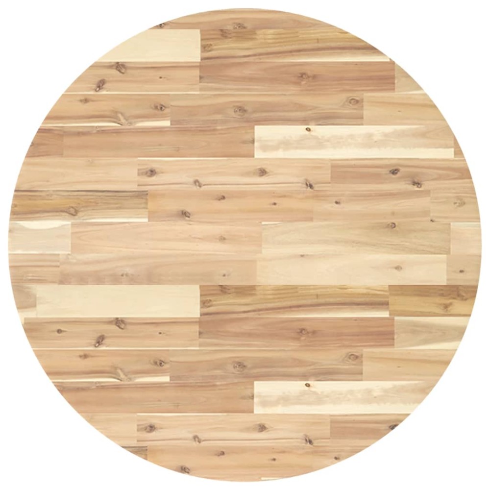 vidaXL Blat de masă rotund, Ø80x4 cm, lemn masiv de acacia