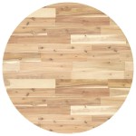 vidaXL Blat de masă rotund, Ø80x4 cm, lemn masiv de acacia vidaXL Blat de masă rotund, Ø80x4 cm, lemn masiv de acacia