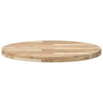 vidaXL Blat de masă rotund, Ø80x4 cm, lemn masiv de acacia vidaXL Blat de masă rotund, Ø80x4 cm, lemn masiv de acacia