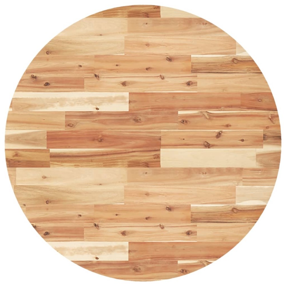 vidaXL Blat de masă rotund, Ø80x2 cm, lemn masiv de acacia