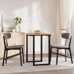 vidaXL Blat de masă rotund, Ø80x2 cm, lemn masiv de acacia vidaXL Blat de masă rotund, Ø80x2 cm, lemn masiv de acacia