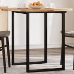 vidaXL Blat de masă rotund, Ø90x2 cm, lemn masiv de acacia vidaXL Blat de masă rotund, Ø90x2 cm, lemn masiv de acacia