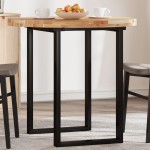 vidaXL Blat de masă rotund, Ø80x4 cm, lemn masiv de acacia vidaXL Blat de masă rotund, Ø80x4 cm, lemn masiv de acacia