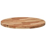vidaXL Blat de masă rotund, Ø80x4 cm, lemn masiv de acacia vidaXL Blat de masă rotund, Ø80x4 cm, lemn masiv de acacia