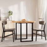vidaXL Blat de masă rotund, Ø90x4 cm, lemn masiv de acacia vidaXL Blat de masă rotund, Ø90x4 cm, lemn masiv de acacia