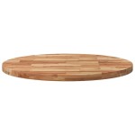 vidaXL Blat de masă rotund, Ø90x4 cm, lemn masiv de acacia vidaXL Blat de masă rotund, Ø90x4 cm, lemn masiv de acacia