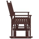 vidaXL Bancă glisantă, maro, 118x70x104,5 cm, lemn masiv de plop vidaXL Bancă glisantă, maro, 118x70x104,5 cm, lemn masiv de plop