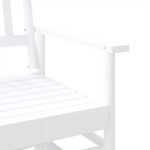 vidaXL Bancă glisantă, alb, 118x70x104,5 cm, lemn masiv de plop vidaXL Bancă glisantă, alb, 118x70x104,5 cm, lemn masiv de plop