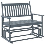 vidaXL Bancă glisantă, gri, 118x70x104,5 cm, lemn masiv de plop vidaXL Bancă glisantă, gri, 118x70x104,5 cm, lemn masiv de plop