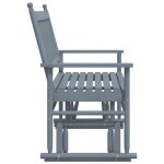 vidaXL Bancă glisantă, gri, 118x70x104,5 cm, lemn masiv de plop vidaXL Bancă glisantă, gri, 118x70x104,5 cm, lemn masiv de plop
