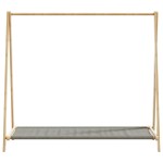 vidaXL Cuier pentru haine cu rafturi, 106x34x102 cm, bambus vidaXL Cuier pentru haine cu rafturi, 106x34x102 cm, bambus