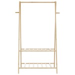 vidaXL Cuier pentru haine cu rafturi, 96x45,5x150,5 cm, bambus vidaXL Cuier pentru haine cu rafturi, 96x45,5x150,5 cm, bambus