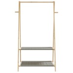 vidaXL Cuier pentru haine cu rafturi, 96x45,5x150,5 cm, bambus vidaXL Cuier pentru haine cu rafturi, 96x45,5x150,5 cm, bambus