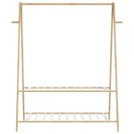 vidaXL Cuier pentru haine cu rafturi, 132x45,5x150,5 cm, bambus vidaXL Cuier pentru haine cu rafturi, 132x45,5x150,5 cm, bambus