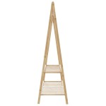 vidaXL Cuier pentru haine cu rafturi, 132x45,5x150,5 cm, bambus vidaXL Cuier pentru haine cu rafturi, 132x45,5x150,5 cm, bambus