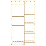 vidaXL Cuier pentru haine cu rafturi, 100x50x184,5 cm, bambus vidaXL Cuier pentru haine cu rafturi, 100x50x184,5 cm, bambus