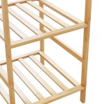 vidaXL Cuier pentru haine cu rafturi, 100x50x184,5 cm, bambus vidaXL Cuier pentru haine cu rafturi, 100x50x184,5 cm, bambus