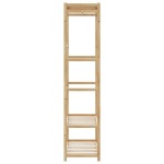 vidaXL Cuier pentru haine cu rafturi, 80x40x175 cm, bambus vidaXL Cuier pentru haine cu rafturi, 80x40x175 cm, bambus