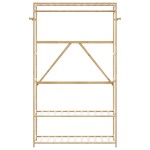 vidaXL Cuier pentru haine cu rafturi, 110x40x175 cm, bambus vidaXL Cuier pentru haine cu rafturi, 110x40x175 cm, bambus