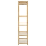 vidaXL Cuier pentru haine cu rafturi, 110x40x175 cm, bambus vidaXL Cuier pentru haine cu rafturi, 110x40x175 cm, bambus