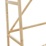 vidaXL Cuier pentru haine cu rafturi, 110x40x180 cm, bambus vidaXL Cuier pentru haine cu rafturi, 110x40x180 cm, bambus