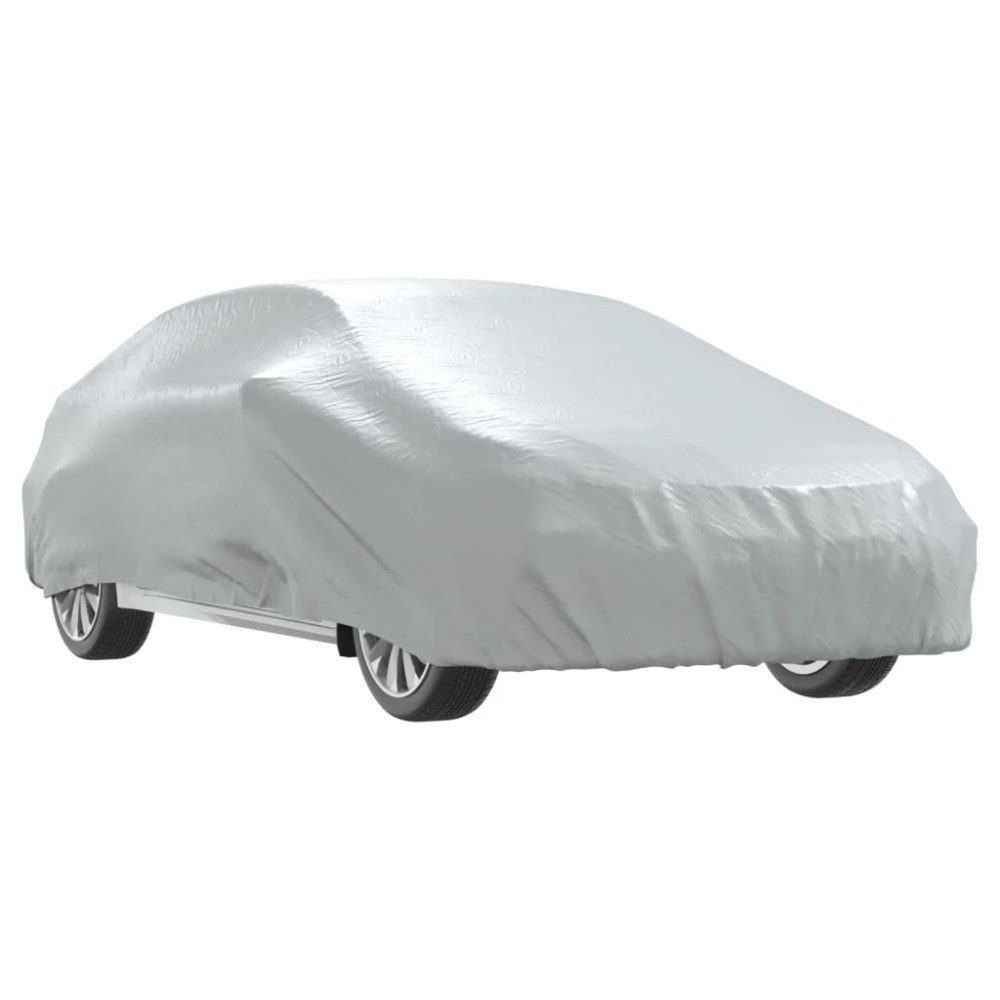 vidaXL Husă auto pentru Sedan, curele cu cataramă, complet, argintiu L