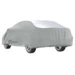 vidaXL Husă auto pentru Sedan, curele cu cataramă, complet, argintiu L vidaXL Husă auto pentru Sedan, curele cu cataramă, complet, argintiu L