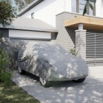 vidaXL Husă auto pentru SUV, textil nețesut, completă, gri, L vidaXL Husă auto pentru SUV, textil nețesut, completă, gri, L