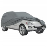 vidaXL Husă auto pentru SUV, textil nețesut, completă, gri, XL vidaXL Husă auto pentru SUV, textil nețesut, completă, gri, XL