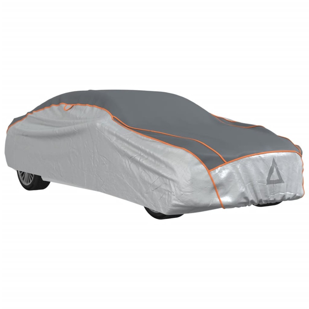 vidaXL Husă auto de Sedan, protecție grindină, complet, gri/argintiu L