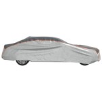 vidaXL Husă auto de Sedan, protecție grindină, complet, gri/argintiu L vidaXL Husă auto de Sedan, protecție grindină, complet, gri/argintiu L