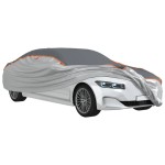 vidaXL Husă auto de Sedan protecție grindină, complet, gri/argintiu XL vidaXL Husă auto de Sedan protecție grindină, complet, gri/argintiu XL
