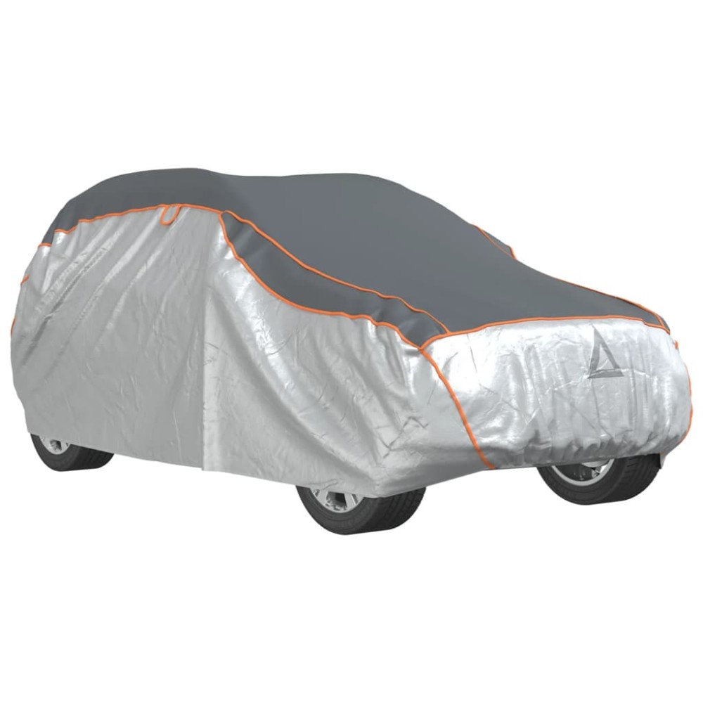 vidaXL Husă auto SUV, protecție grindină, complet, gri și argintiu, M