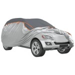 vidaXL Husă auto SUV, protecție grindină, complet, gri și argintiu, M vidaXL Husă auto SUV, protecție grindină, complet, gri și argintiu, M