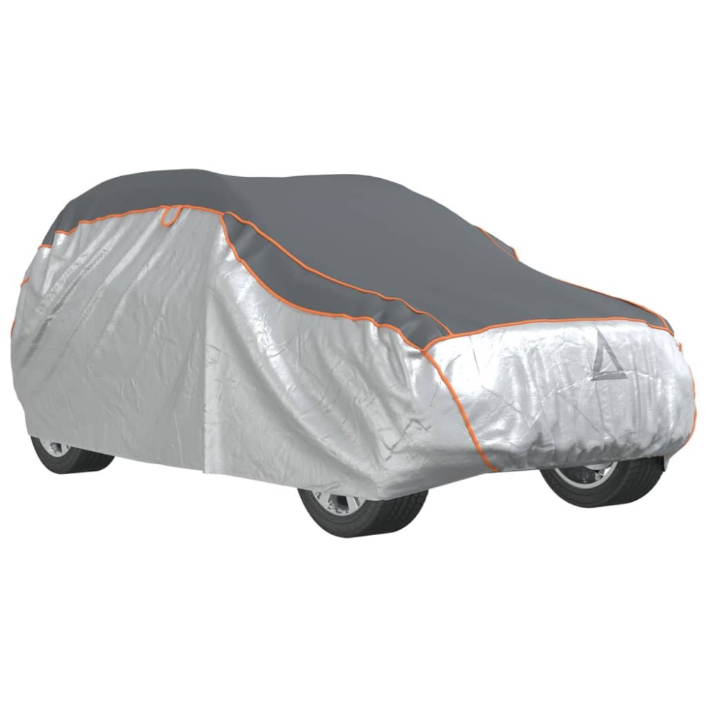 vidaXL Husă auto SUV, protecție grindină, complet, gri și argintiu, L