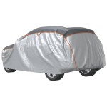 vidaXL Husă auto SUV, protecție grindină, complet, gri și argintiu, L vidaXL Husă auto SUV, protecție grindină, complet, gri și argintiu, L