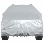 vidaXL Husă auto SUV, curele cu cataramă, complet, argintiu M PEVA vidaXL Husă auto SUV, curele cu cataramă, complet, argintiu M PEVA
