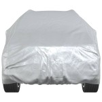 vidaXL Husă auto SUV, curele cu cataramă, complet, argintiu L PEVA vidaXL Husă auto SUV, curele cu cataramă, complet, argintiu L PEVA
