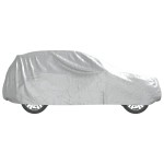 vidaXL Husă auto SUV, curele cu cataramă, complet, argintiu L PEVA vidaXL Husă auto SUV, curele cu cataramă, complet, argintiu L PEVA