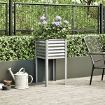 vidaXL Jardinieră de grădină, 45x45x88 cm, oțel galvanizat vidaXL Jardinieră de grădină, 45x45x88 cm, oțel galvanizat