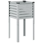 vidaXL Jardinieră de grădină, 45x45x88 cm, oțel galvanizat vidaXL Jardinieră de grădină, 45x45x88 cm, oțel galvanizat