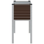 vidaXL Jardinieră de grădină, maro, 100x45x90 cm, oțel vidaXL Jardinieră de grădină, maro, 100x45x90 cm, oțel
