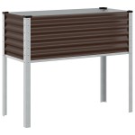 vidaXL Jardinieră de grădină, maro, 100x45x90 cm, oțel vidaXL Jardinieră de grădină, maro, 100x45x90 cm, oțel